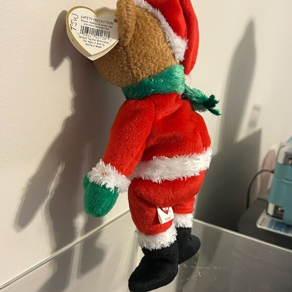 TY BEANIE BABY Kringle The Bear With Tags Retired 2004 Plush 9" - Picture 5 of 8